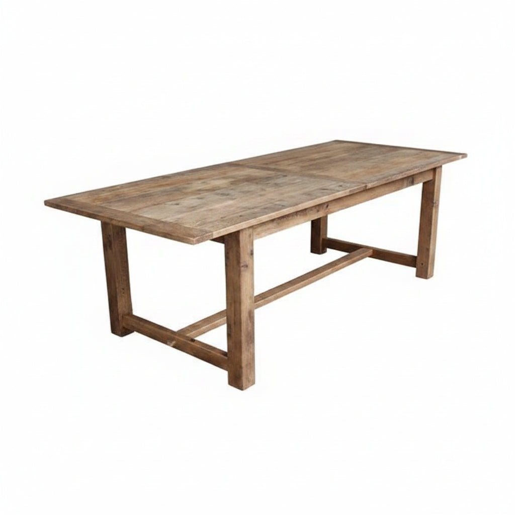 MF Provincial Recycled Oak Timber Natural Rustic Dining Table