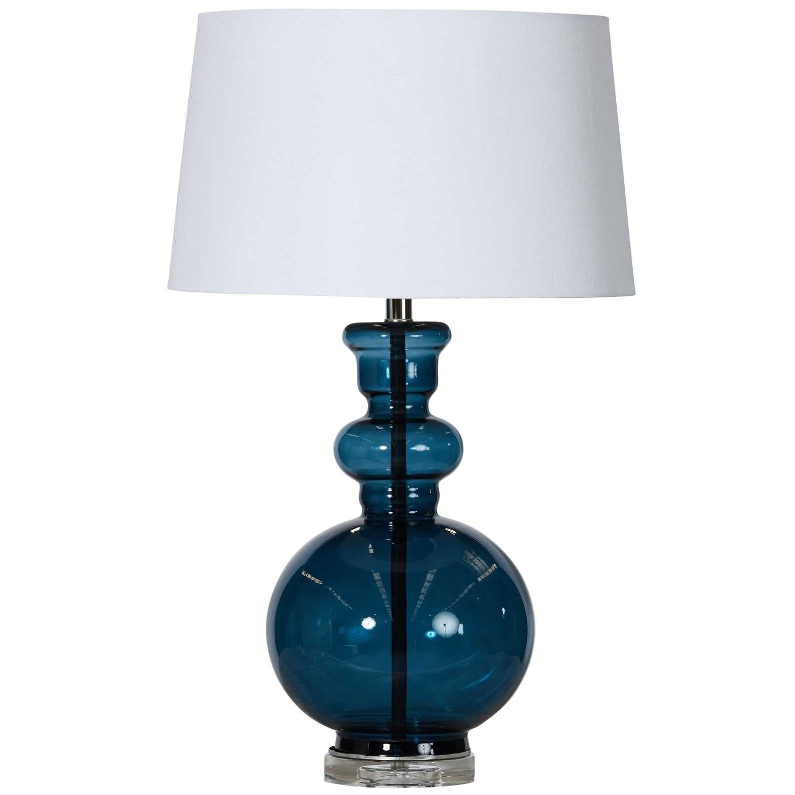 SH Calli Glass Table Lamp in Sea Blue