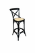 MF Crossback Solid Timber Rattan Barstool 65cm Seat Height