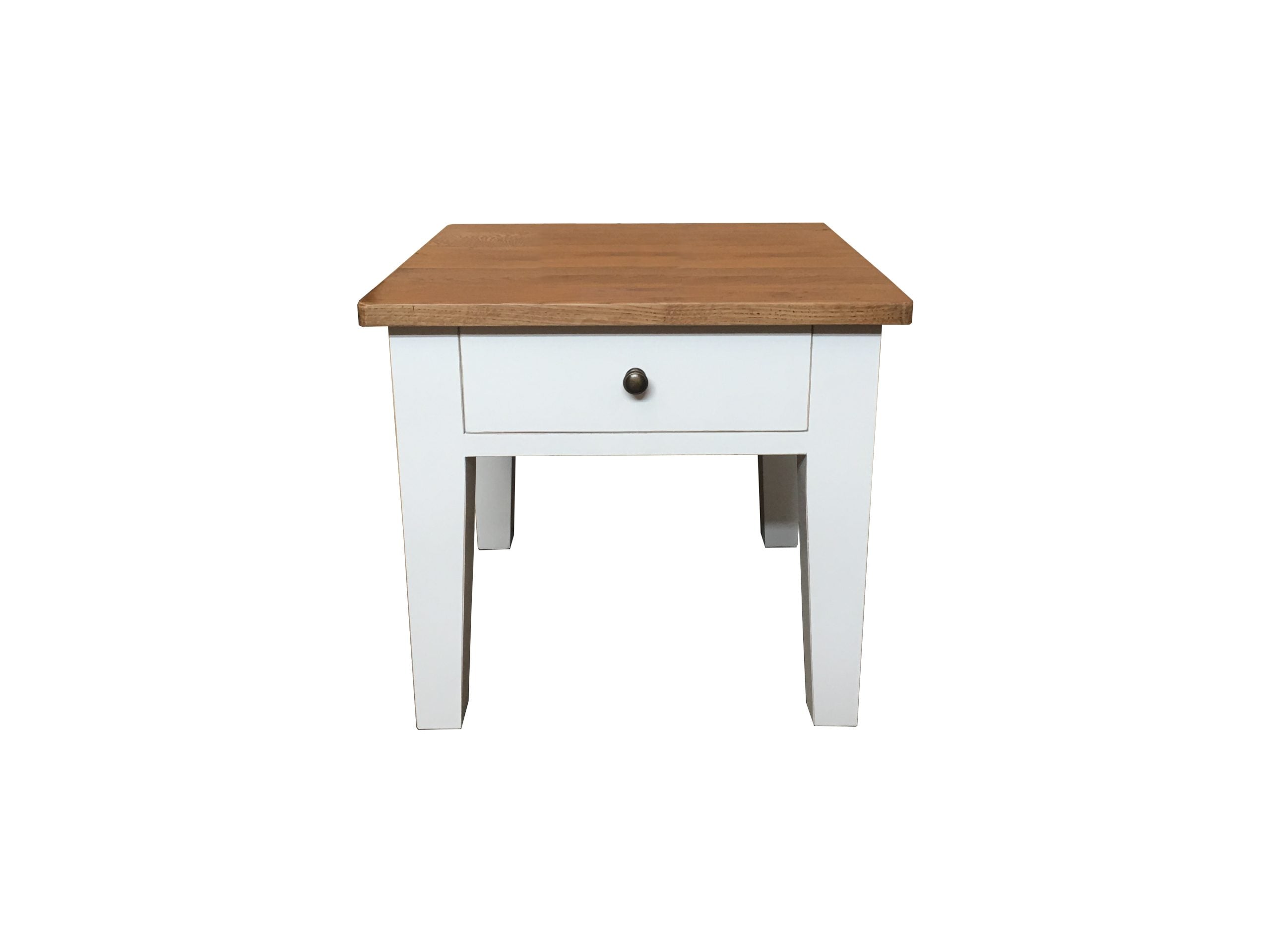 MF Lucia Oak Timber 1 Drawer Bedside Table