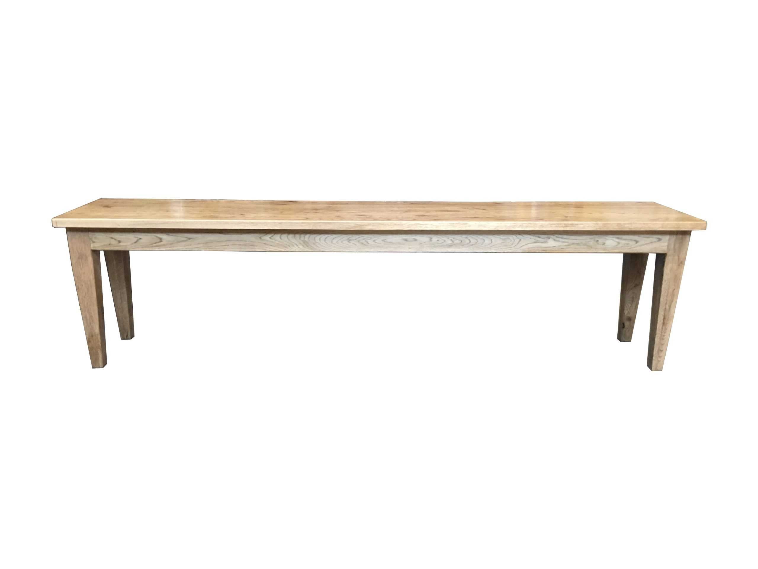 MF Solid Oak Timber Bench without Breadboard