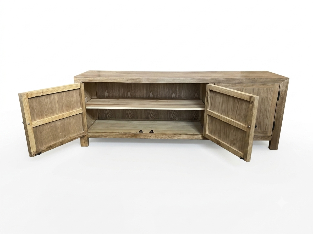 MF Oak Timber 3 Door TV Unit