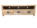 MF Solid Oak Timber 3-Drawer Entertainment Unit