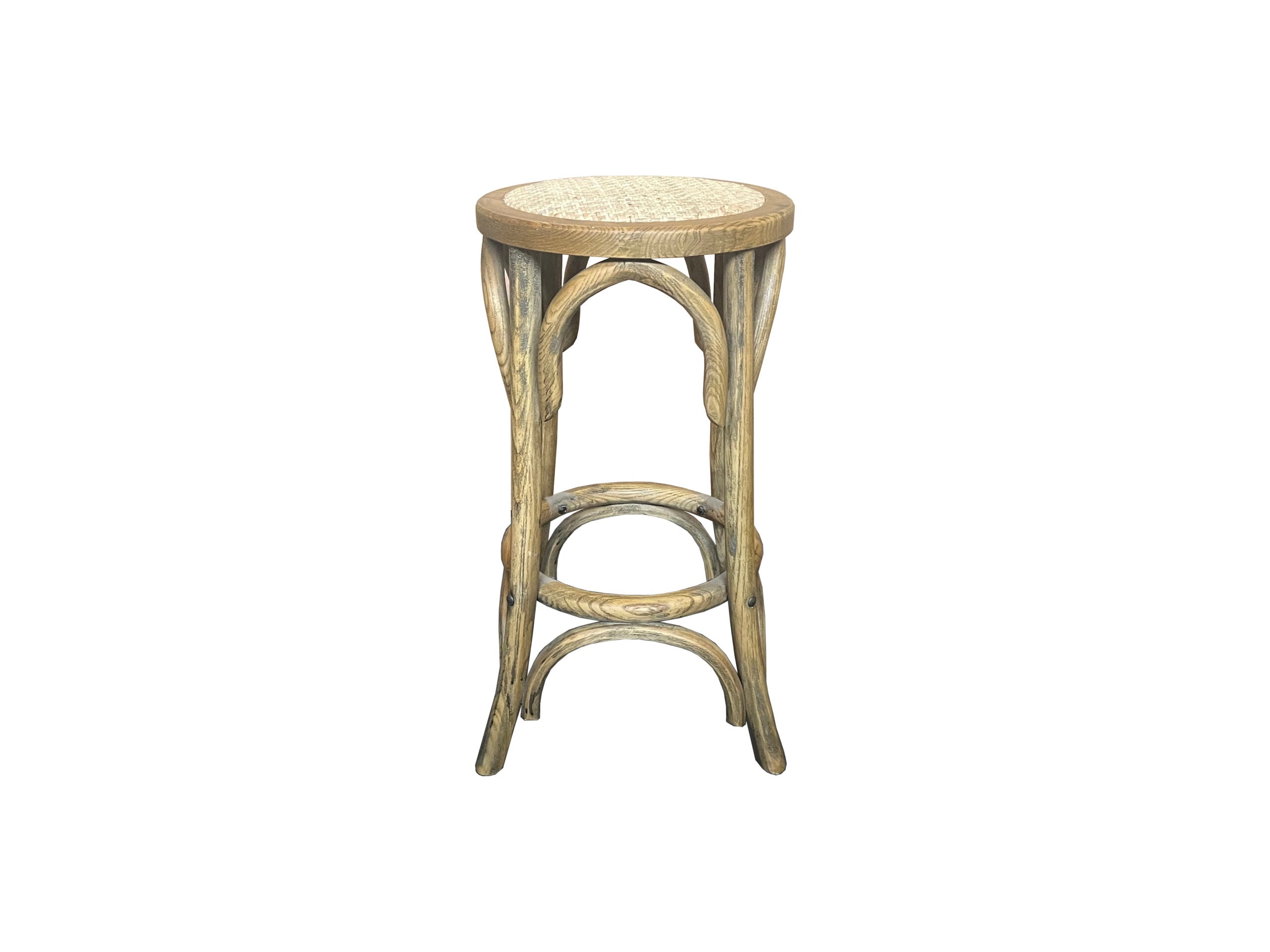 MF Rattan Seat Breakfast Stool