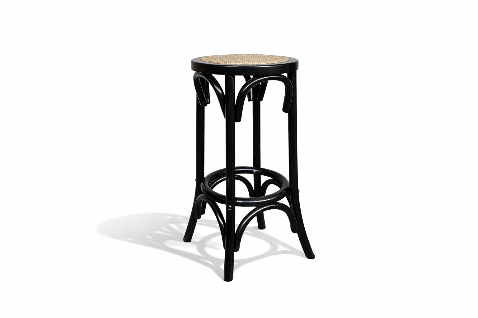 MF Rattan Seat Breakfast Stool