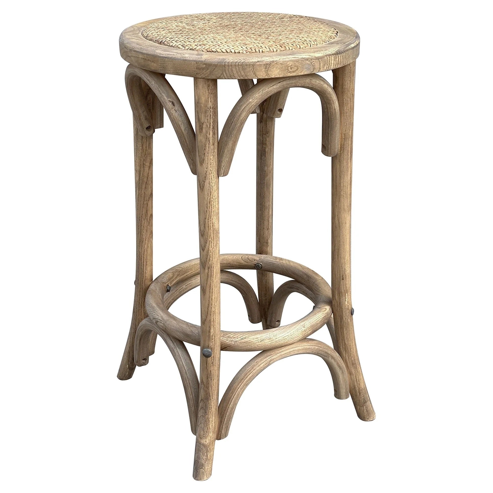 MF Rattan Seat Breakfast Stool