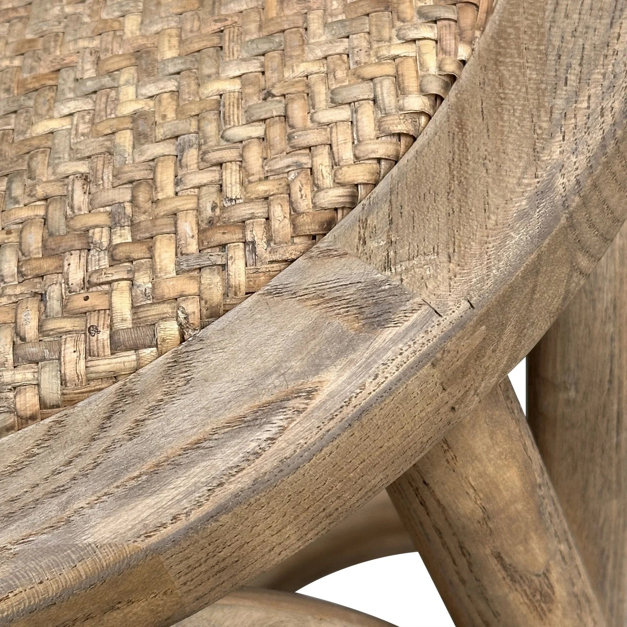 MF Grey Bahamas Rattan Back & Seat Counter Stool