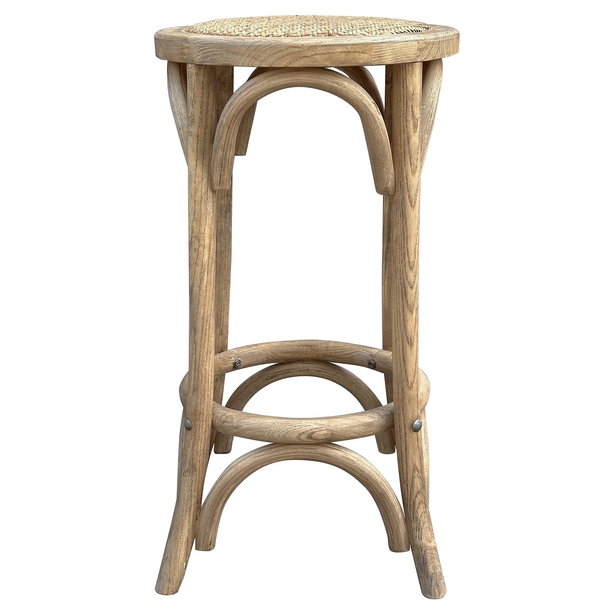 MF Rattan Seat Breakfast Stool