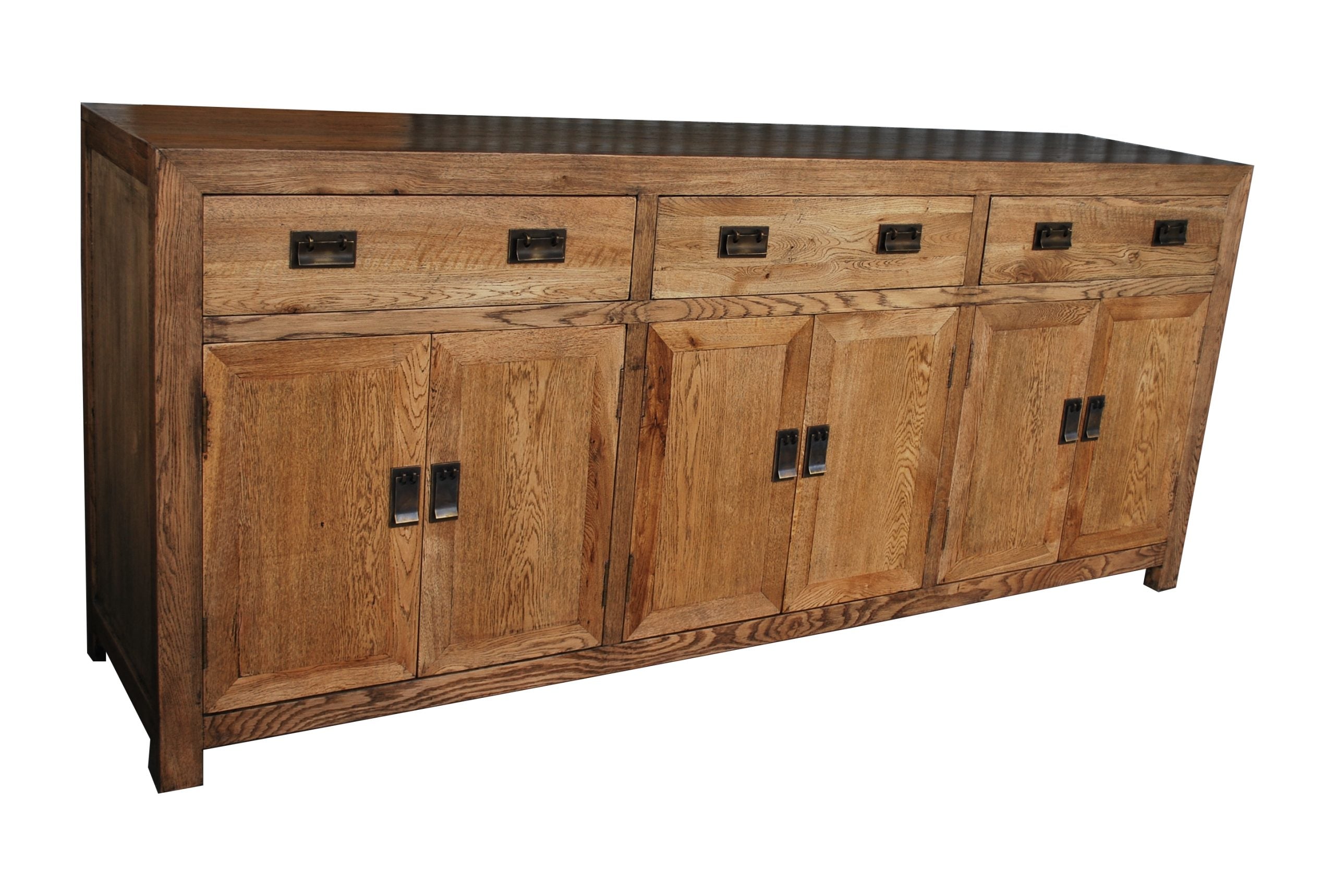 MF Oak Timber Buffet with Doors and Drawers