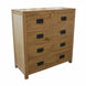 MF Solid Oak Timber 5 Drawer Chest of Drawers