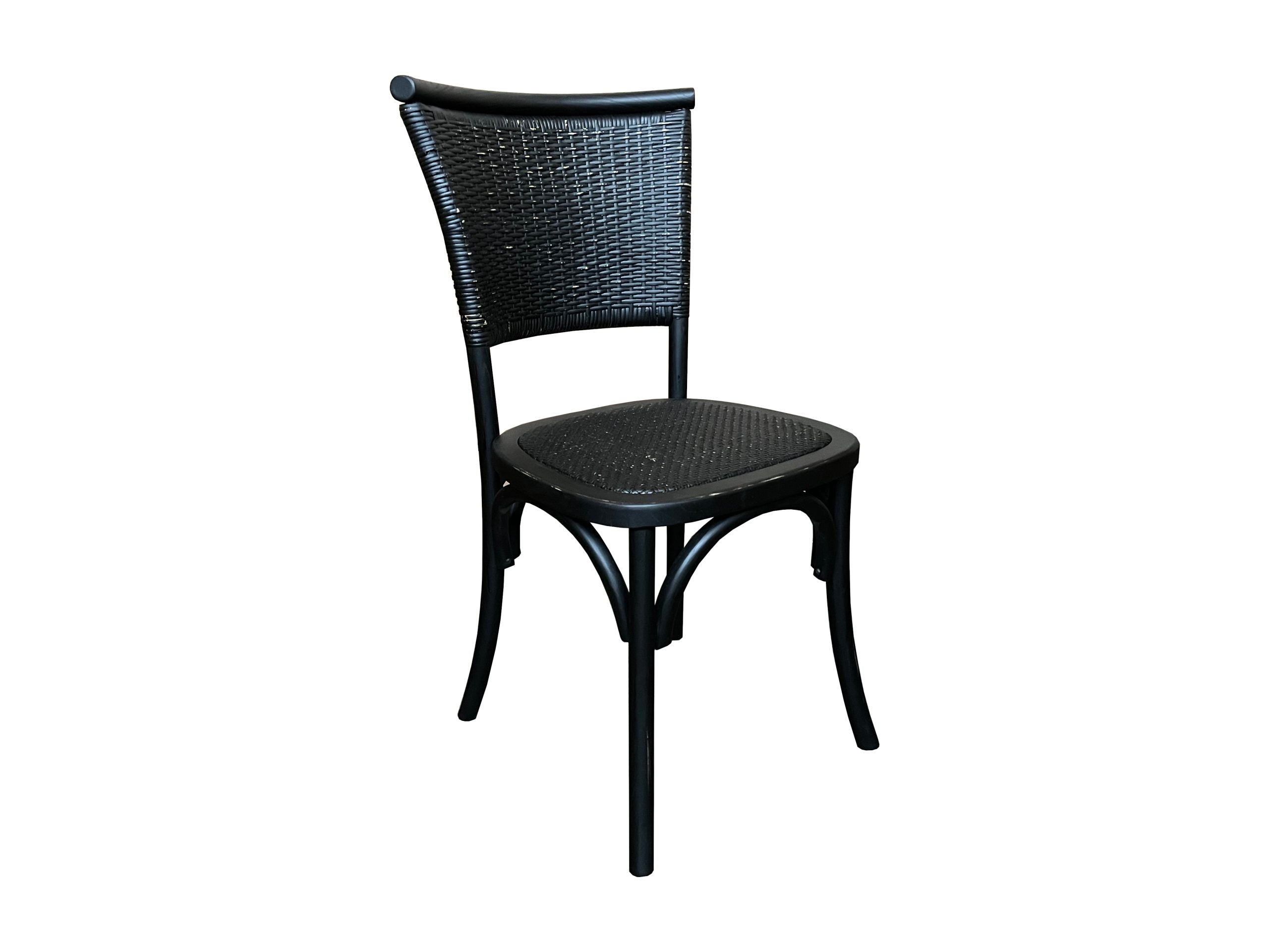 MF Provincial Oak Timber Frame with Rattan Dining Chair
