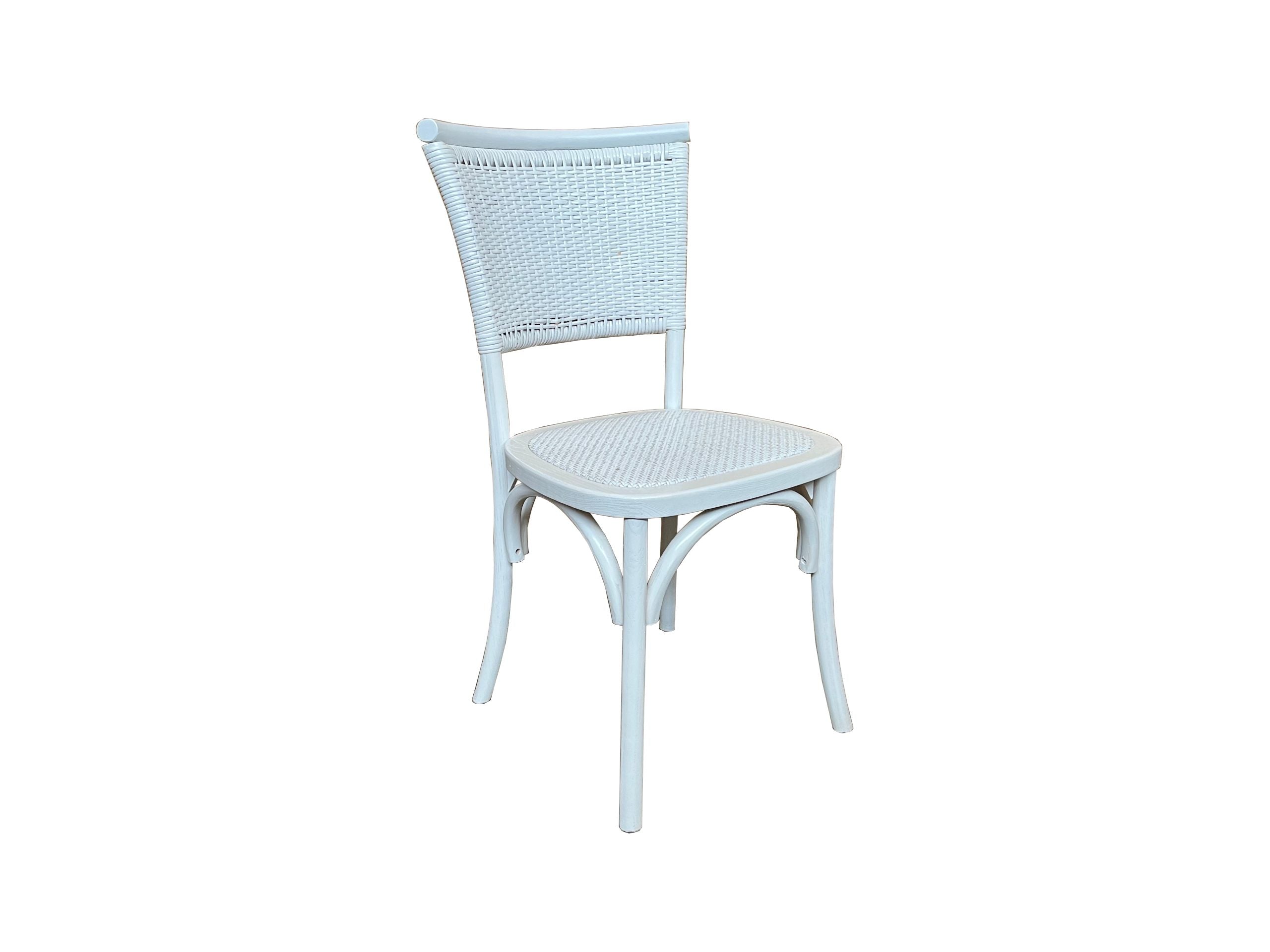 MF Provincial Oak Timber Frame with Rattan Dining Chair