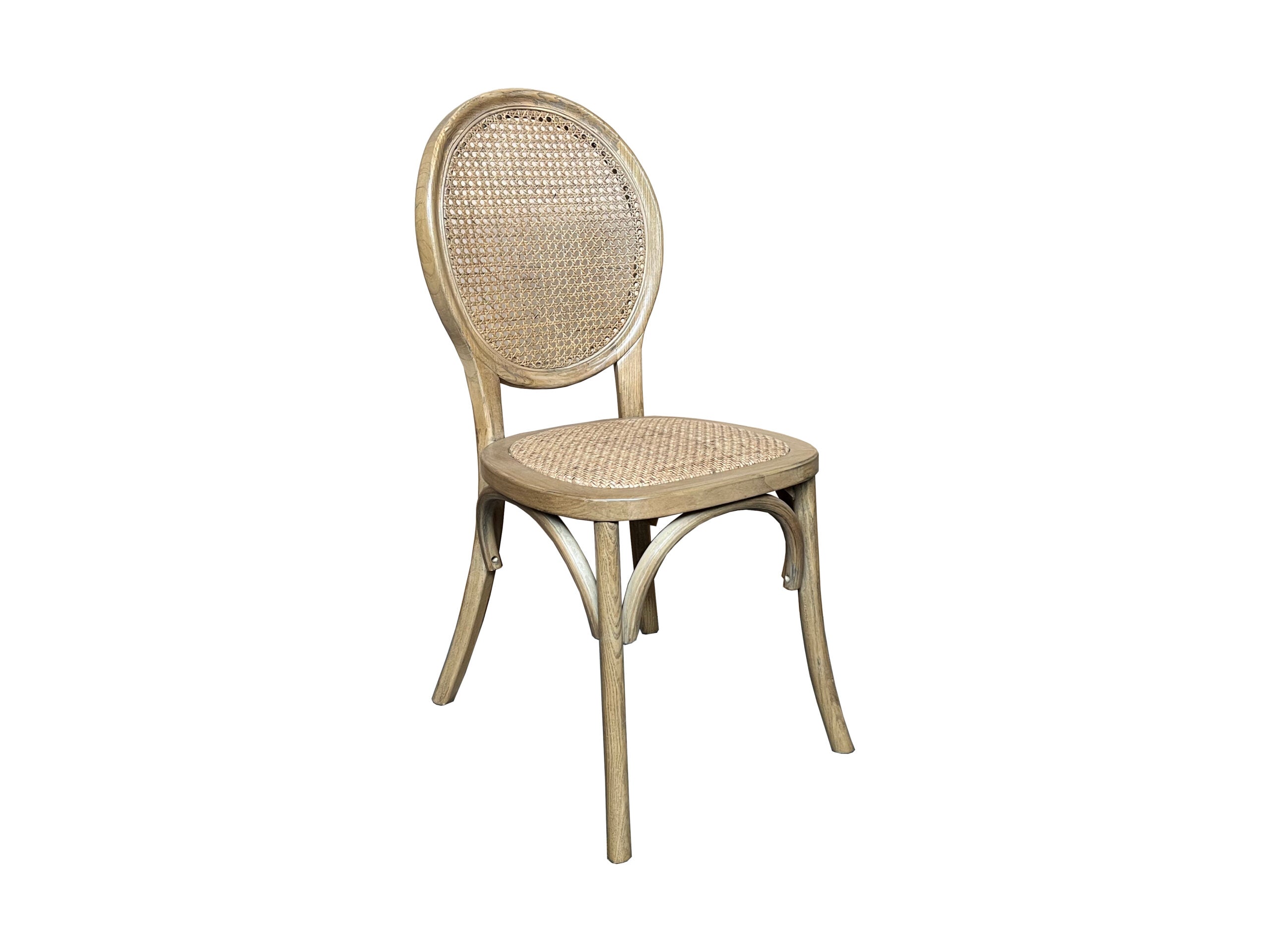MF New Islander Timber Framed Natural Rattan Dining Chair