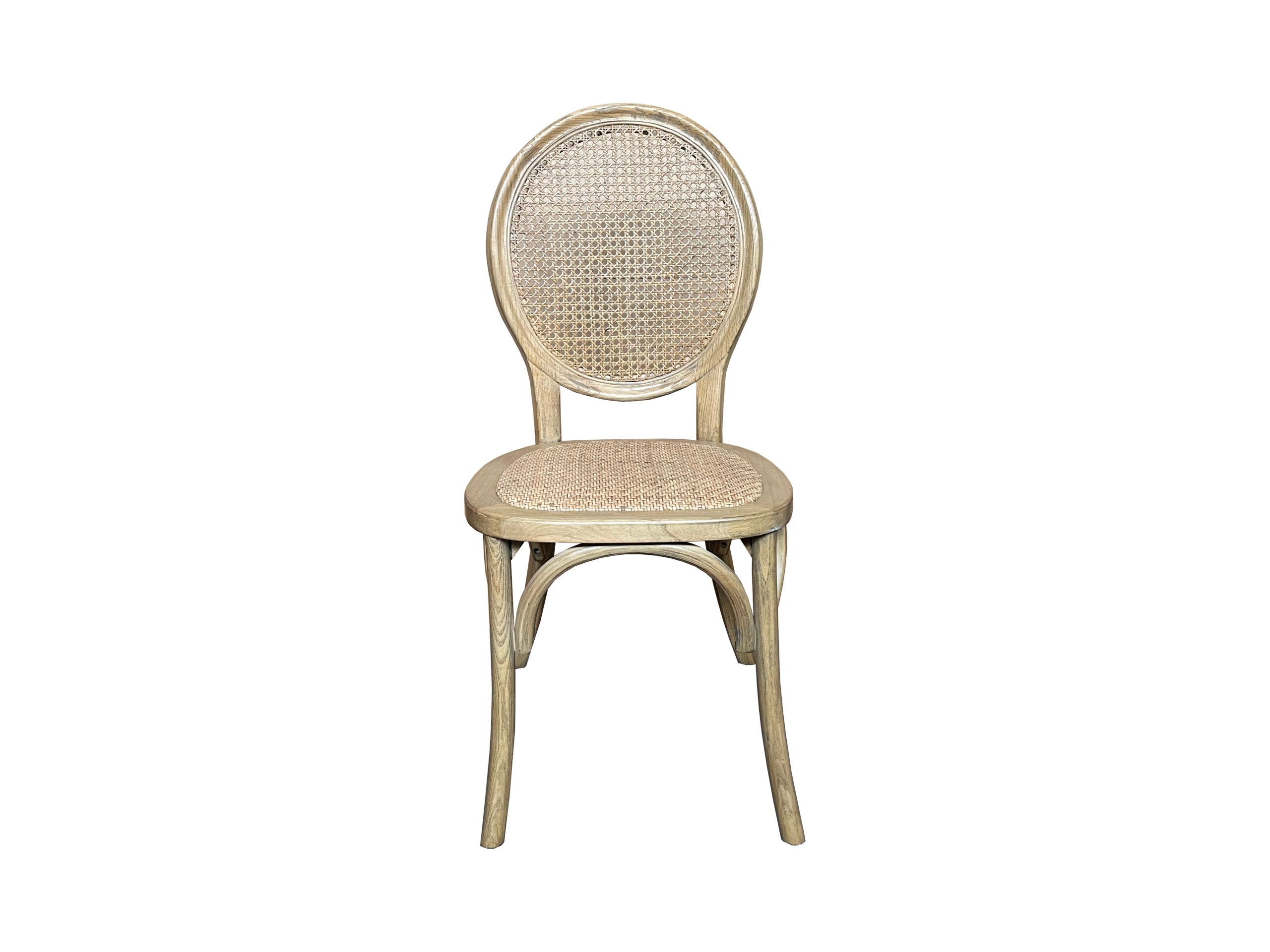 MF New Islander Timber Framed Natural Rattan Dining Chair