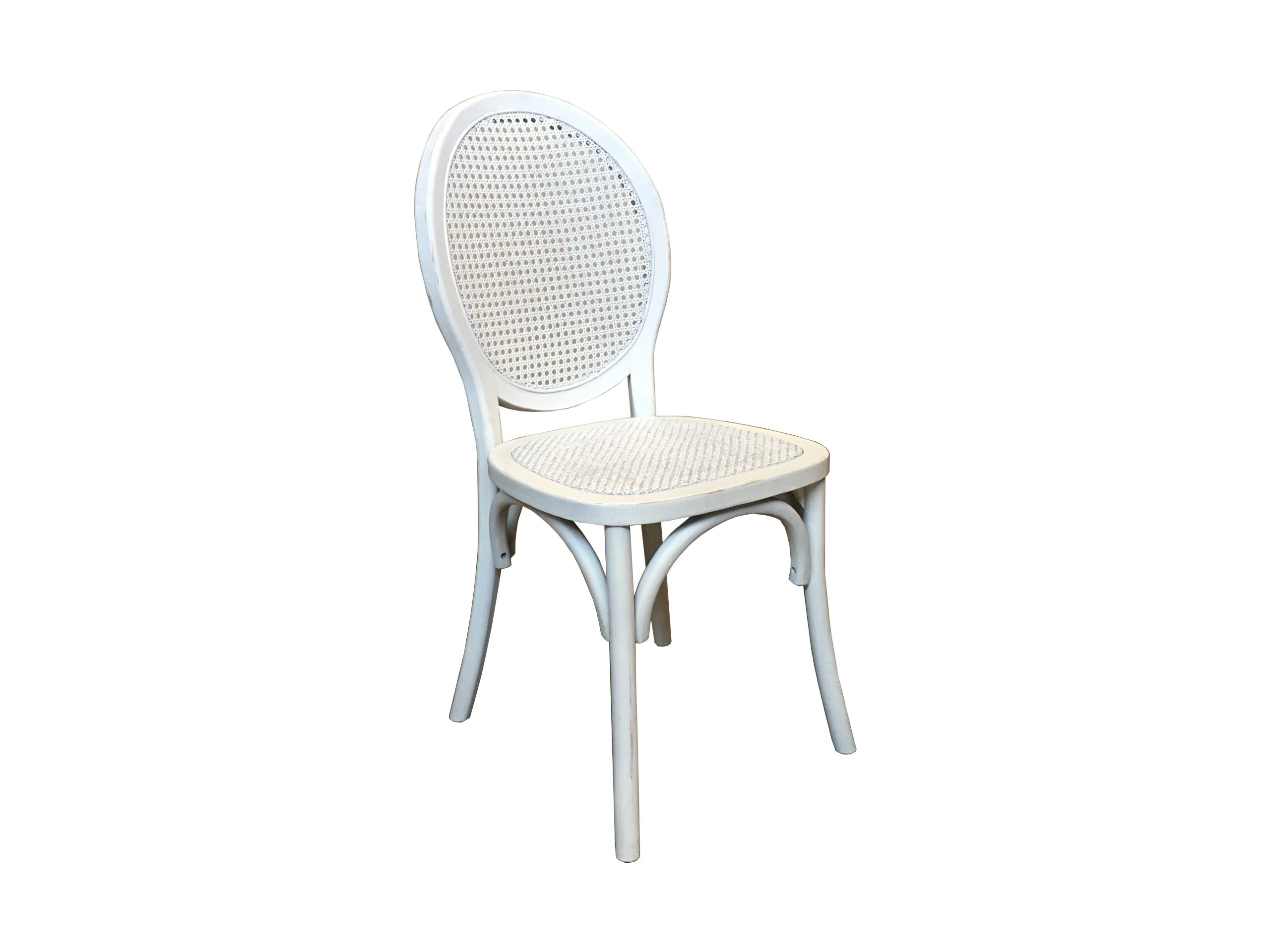 MF New Islander Timber Framed Natural Rattan Dining Chair