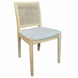 MF Venice Upholstered Seat Rattan Back Dining Chair