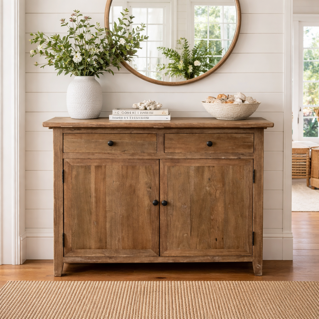 MF Rosie Recycled Timber 2 Door 2 Drawer Cabinet