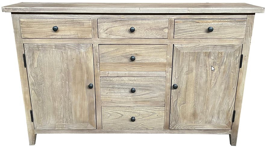 MF Bella Recycled Timber 2 Door 6 Drawer Cabinet
