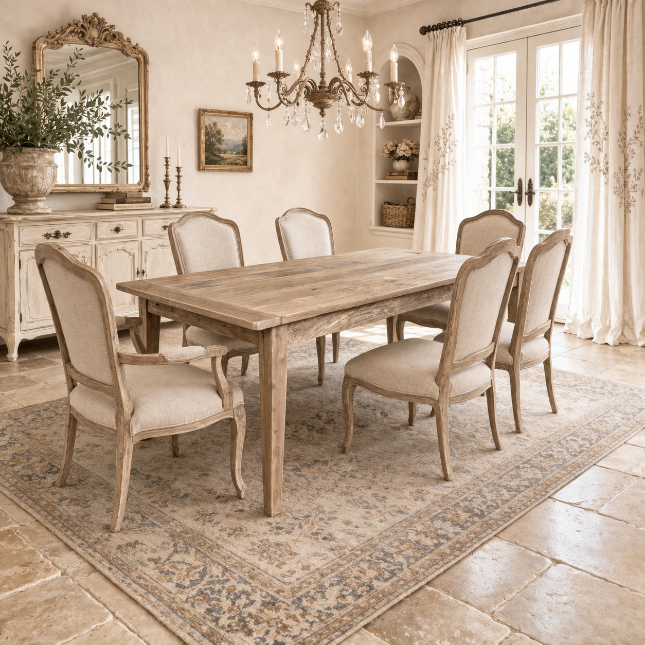 MF Recycled Elm Timber Dining Table