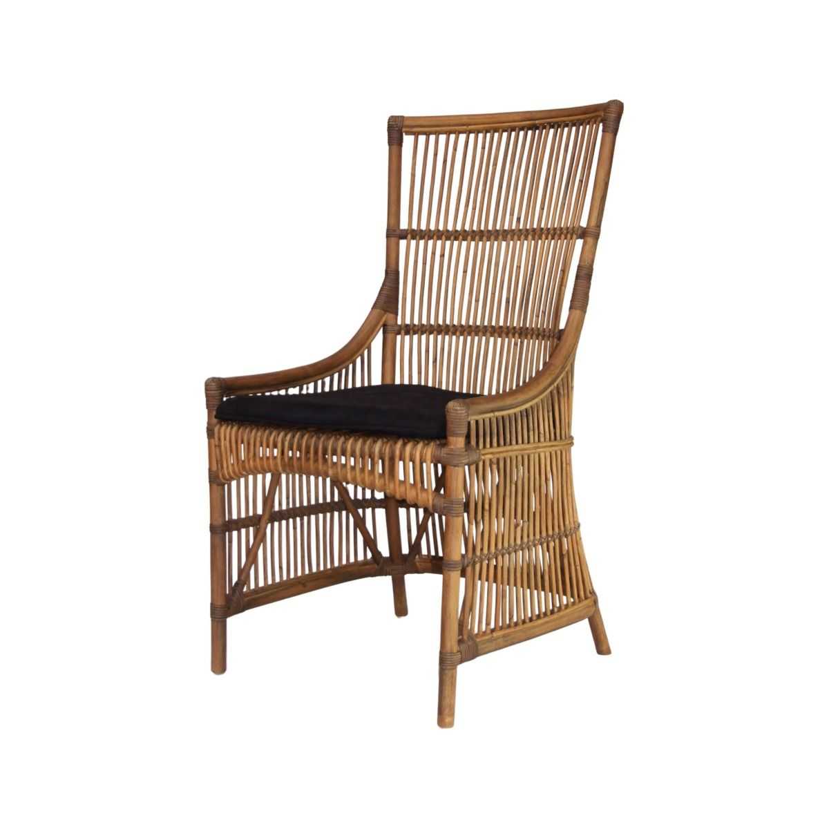 CR Conner Rattan Side Chair with Cushion