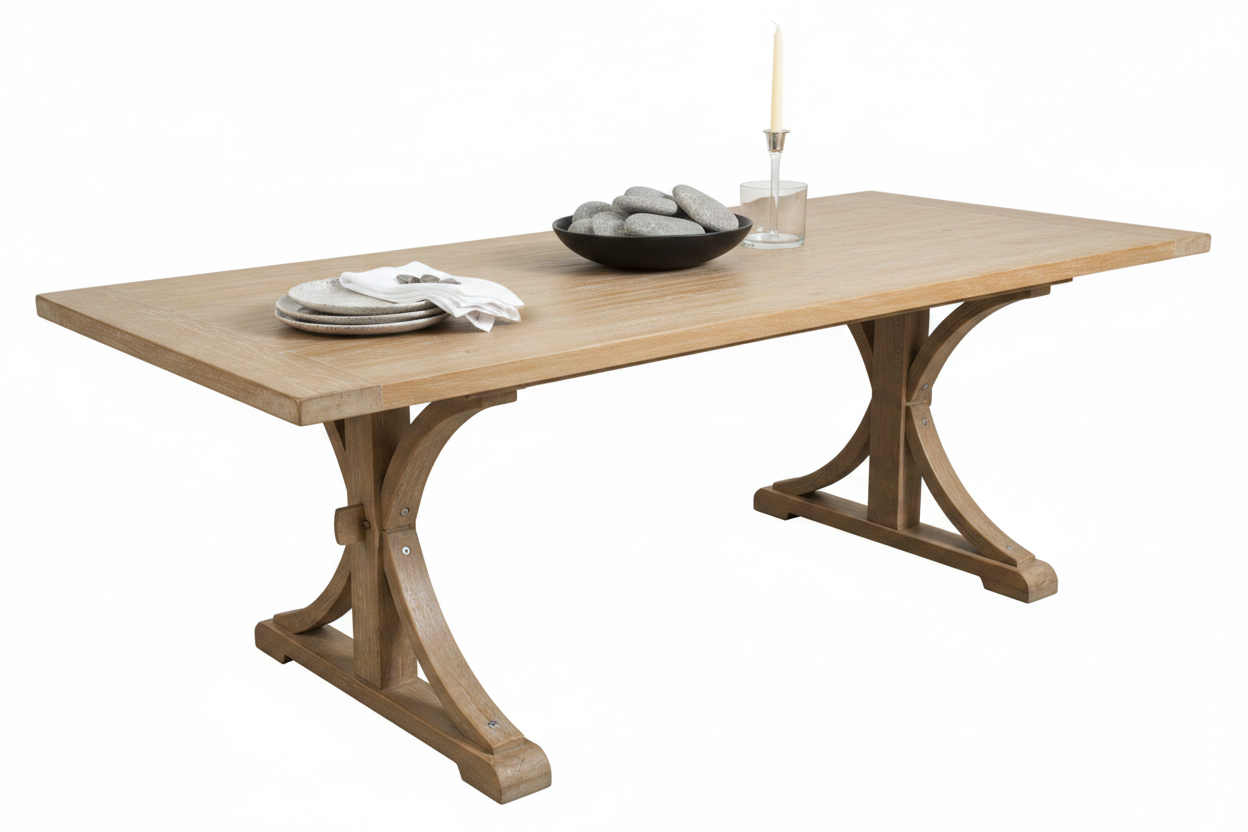 MF Brussels Recycled Elm Timber Dining Table