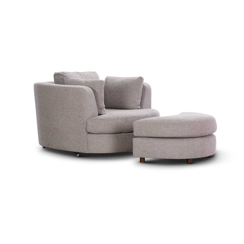 VI Orlando Fabric Upholstered Swivel Chair