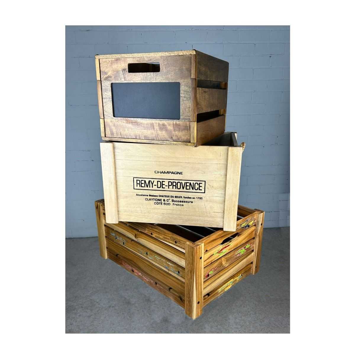 CR Provence Solid Timber Wine Crate