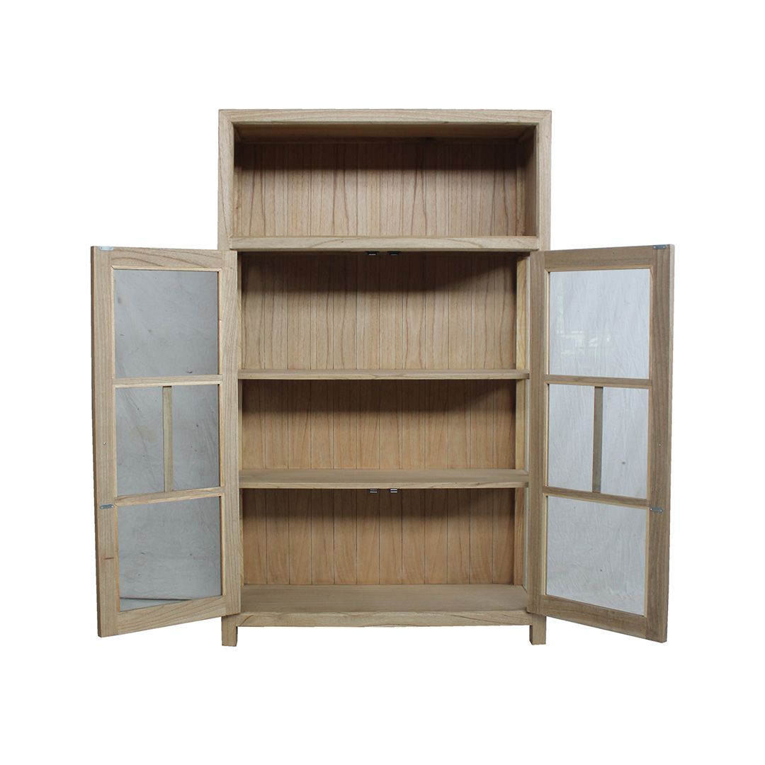 CR Evan Solid Timber Display Cabinet