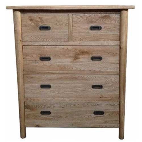 MF Tiffany Solid Timber 5 Drawer Chest