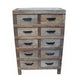 MF Industrial Iron 10 Drawer Chest