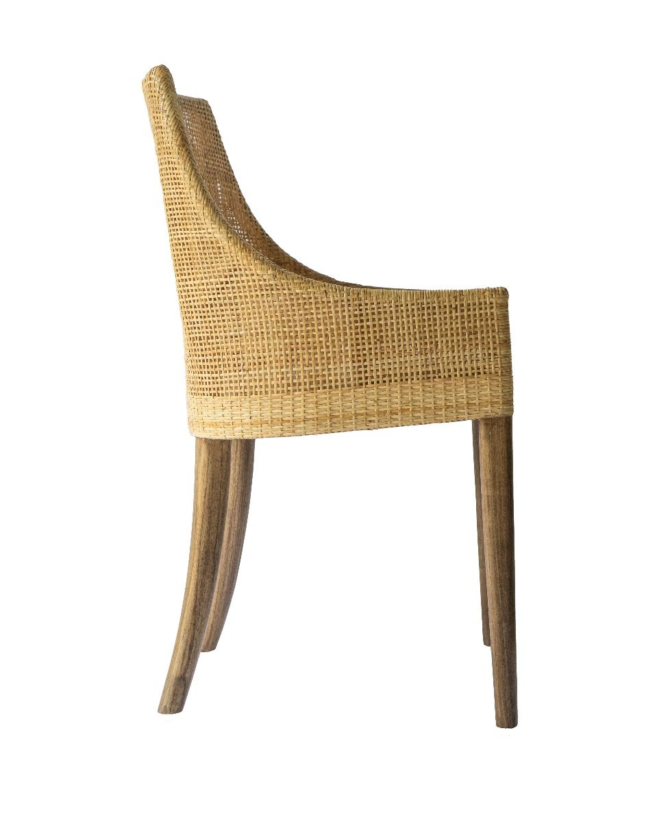 CR Tennessee Timber Framed Rattan Dining Chair