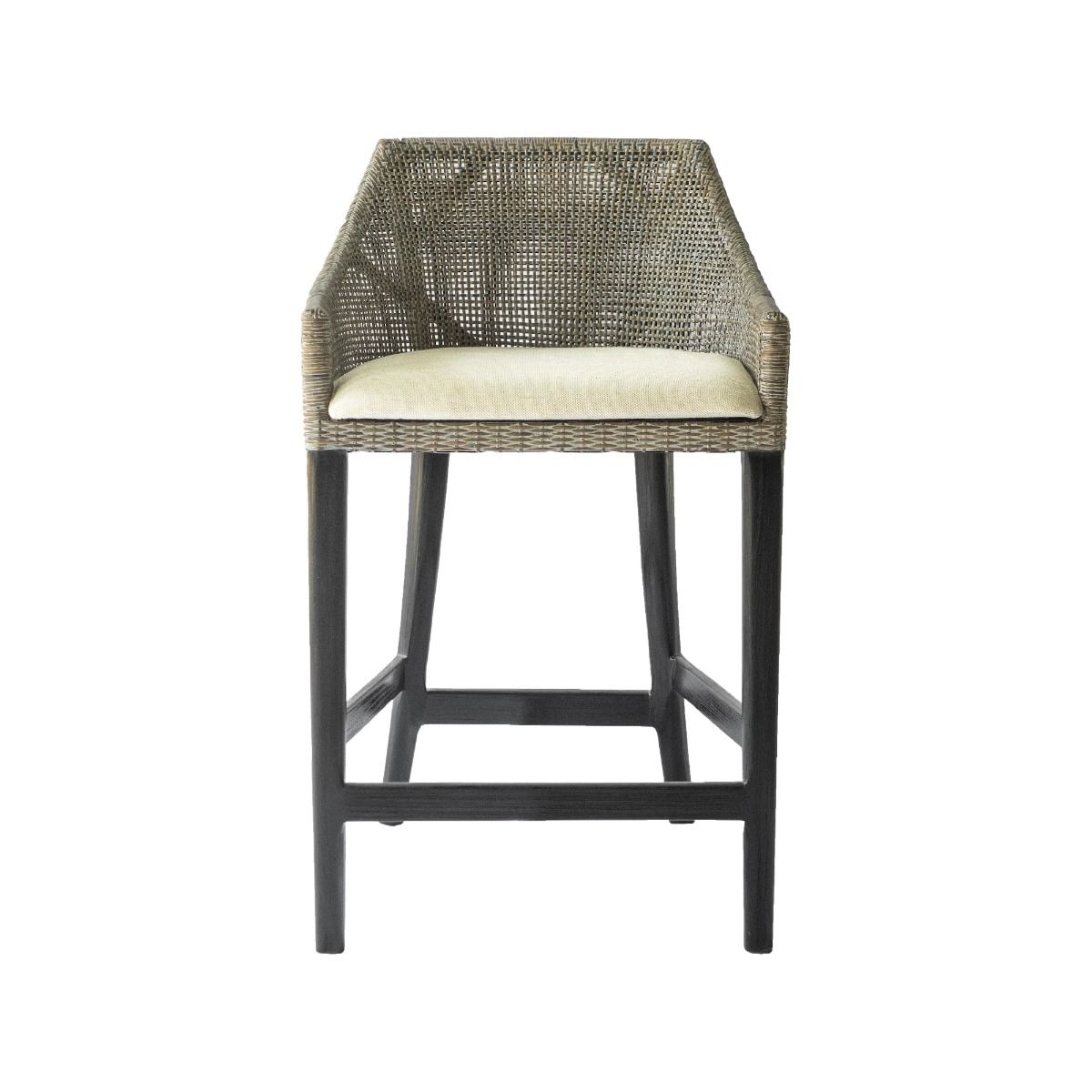 CR Tennessee Timber Frame Rattan Counter Stool