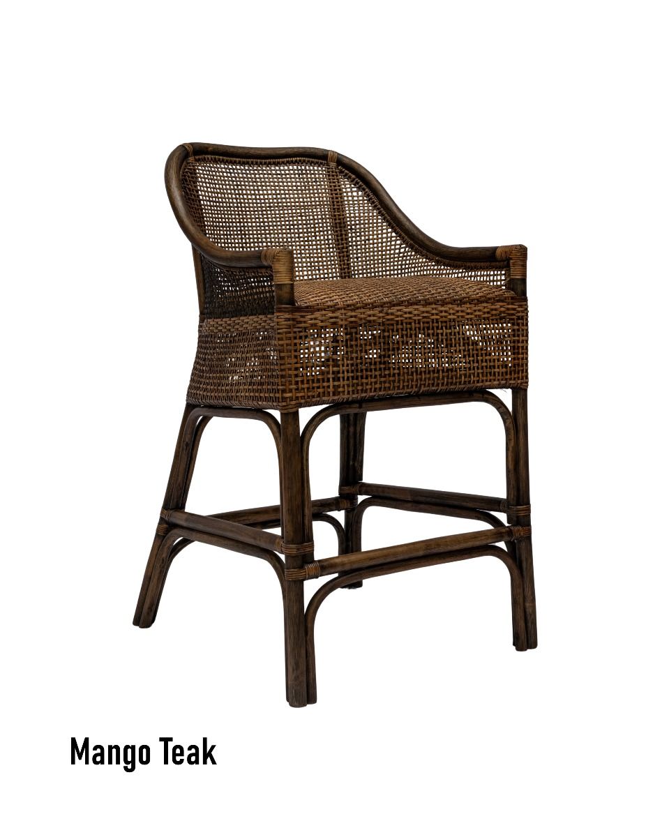 CR Albany Natural Rattan Counter Stool