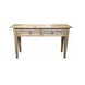 MF Oak Louvre 2 Drawer Hall Table