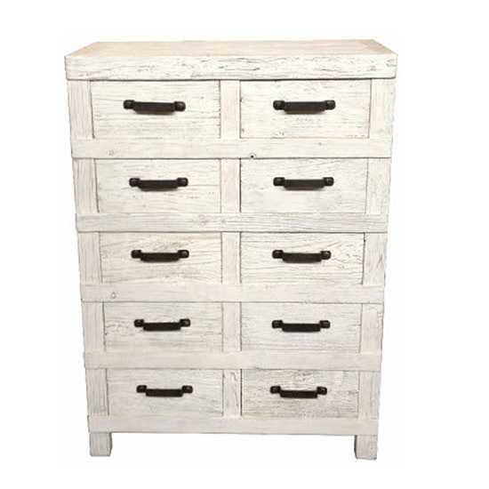 MF Industrial Iron 10 Drawer Chest