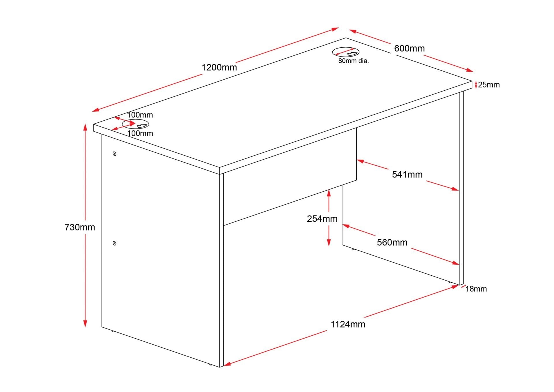 RL Rapid Worker Home Office Desk
