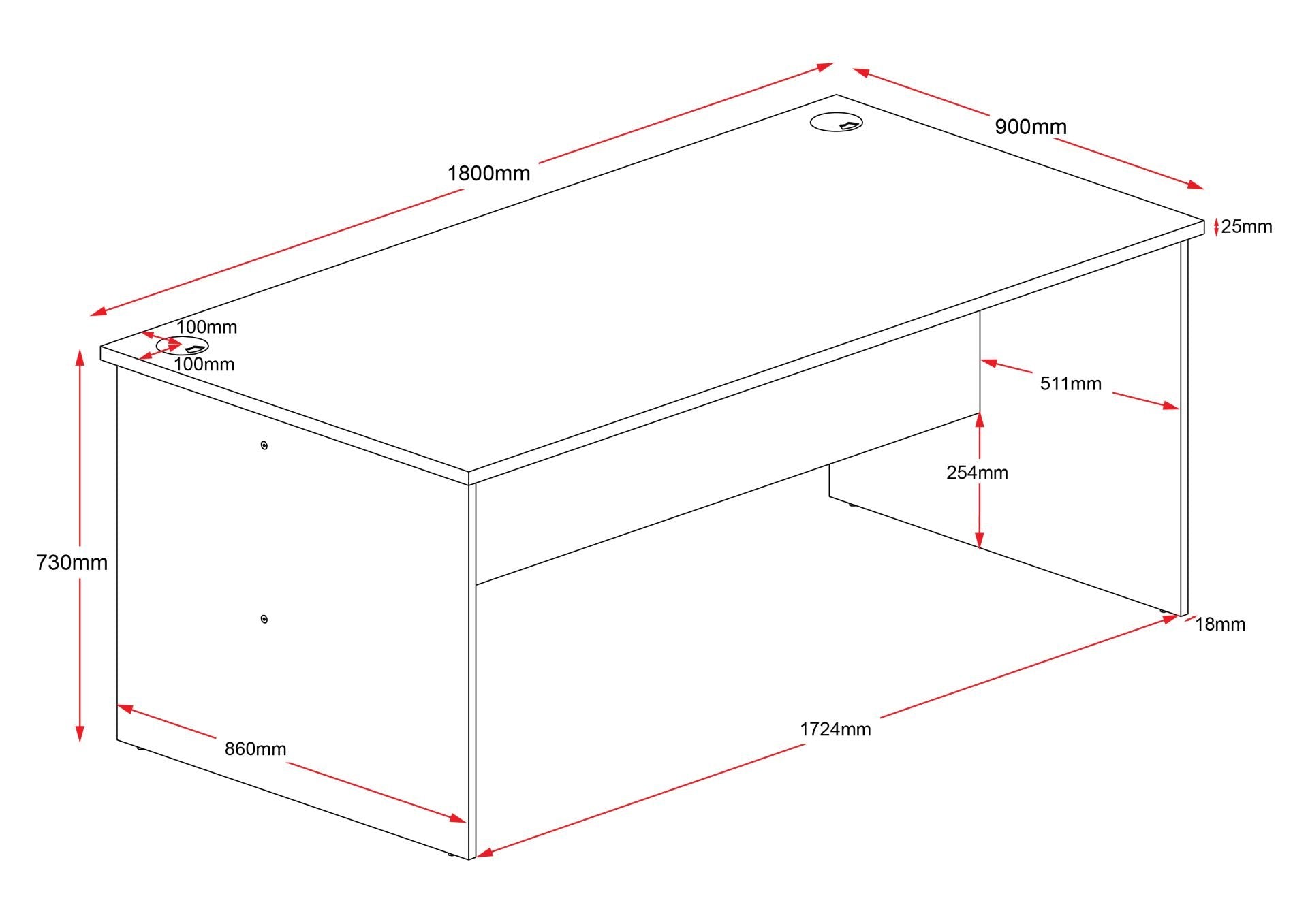 RL Rapid Worker Home Office Desk