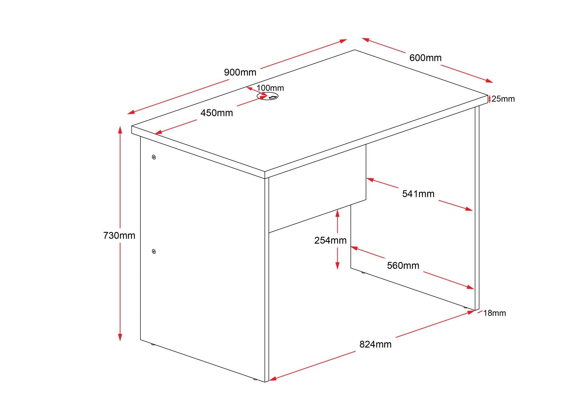 RL Rapid Worker Home Office Desk