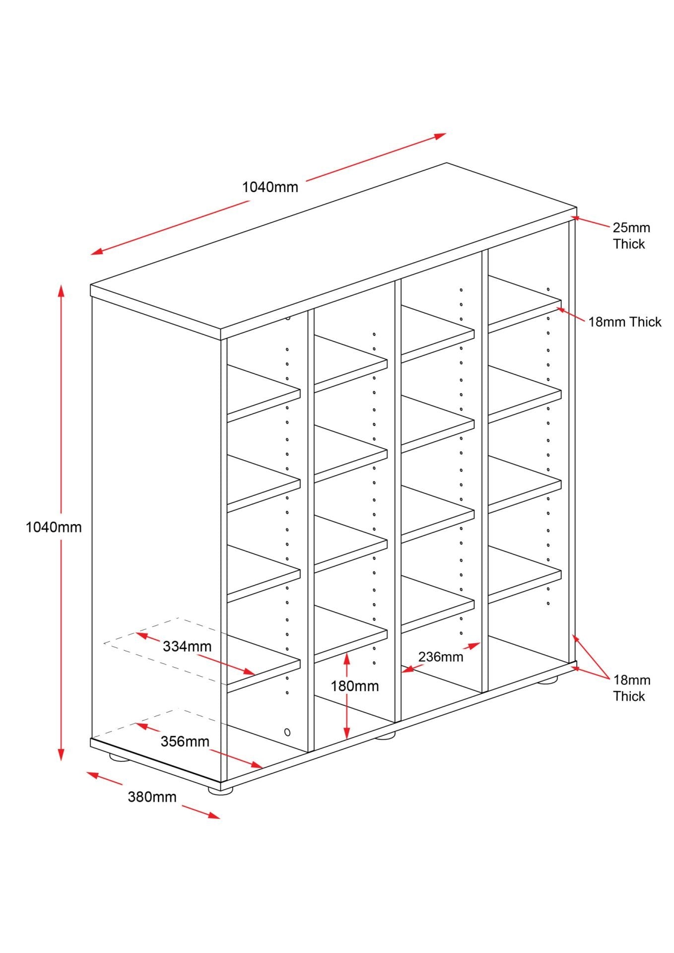 RL Pigeon Hole Unit 20 Holes