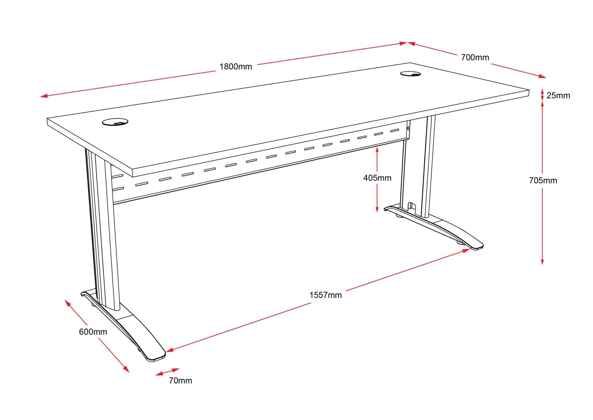 RL Rapid Span Desk Beech Top