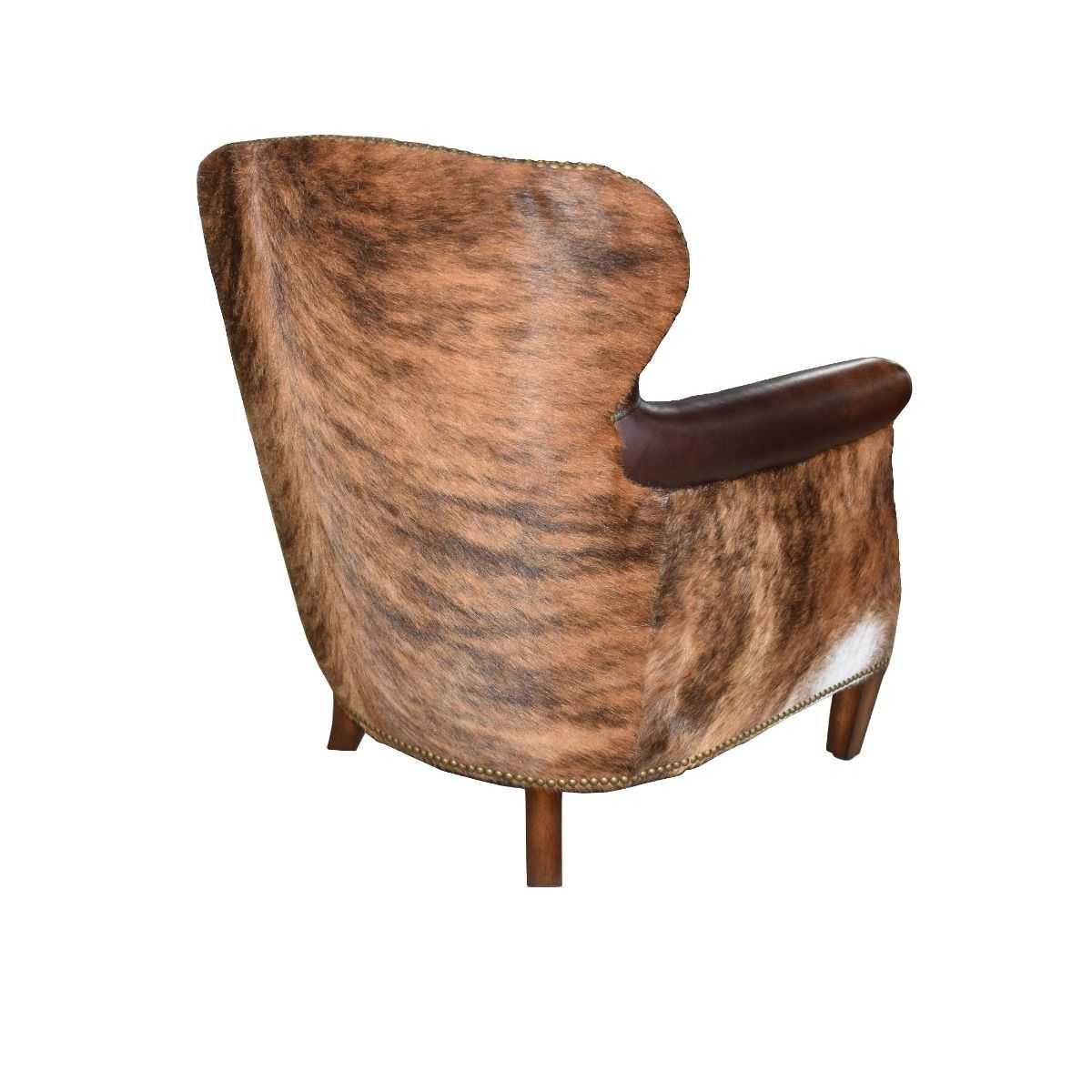 CR Professor Leather Armchair with Fontana-Exotic Dark Finish