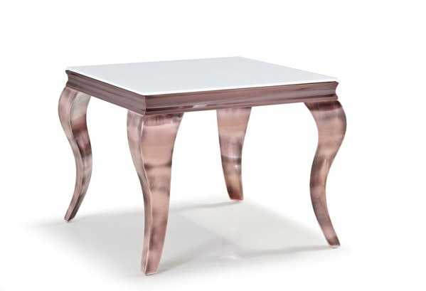 BT Chateau Metal Framed Marble Top Side Table