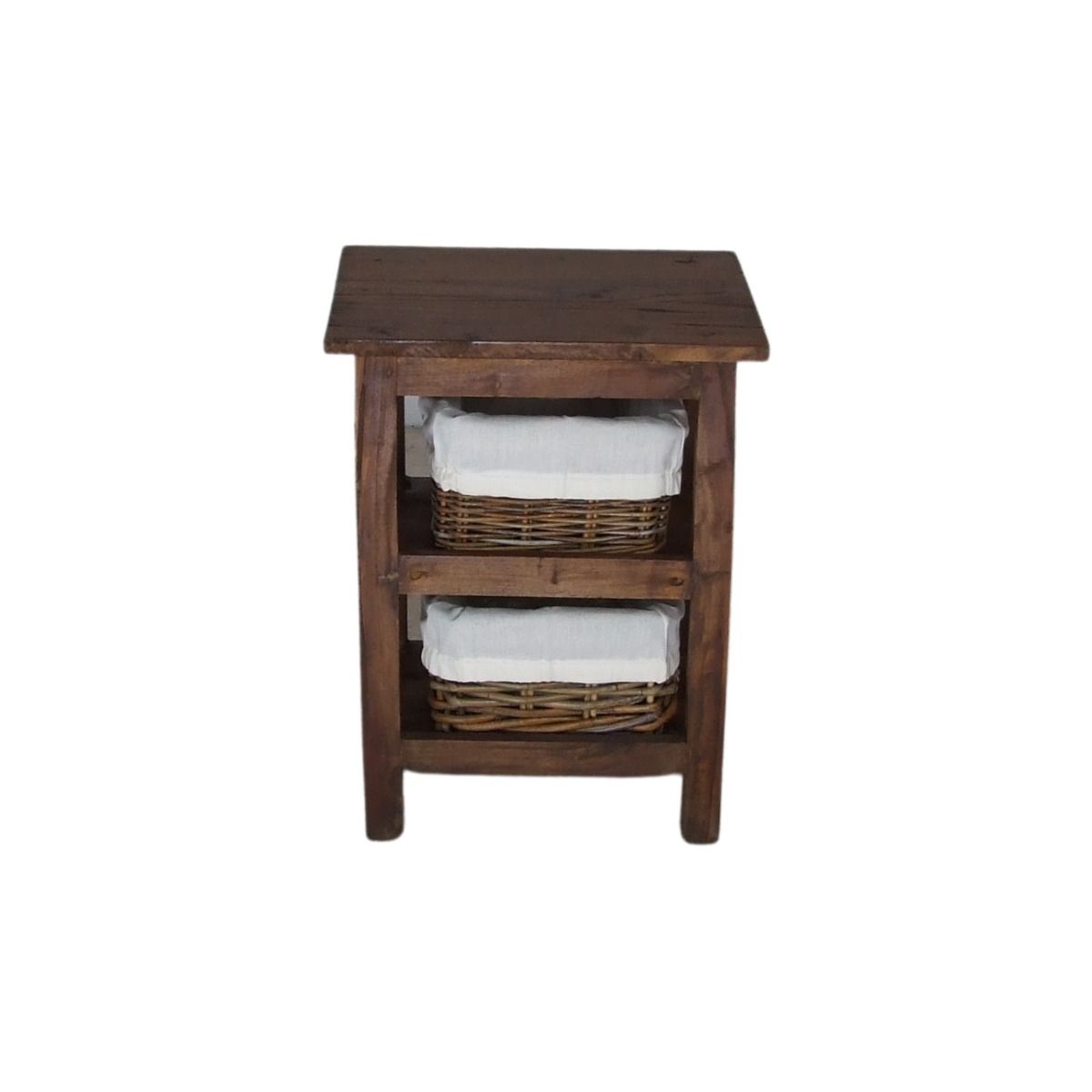 CR Arno Solid Timber 2 Drawer Side Table