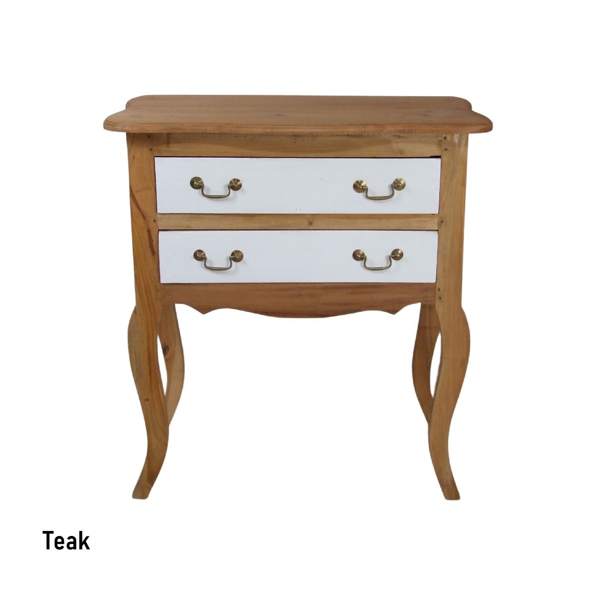 CR Bowral Solid Timber 2 Drawer  Bedside Table