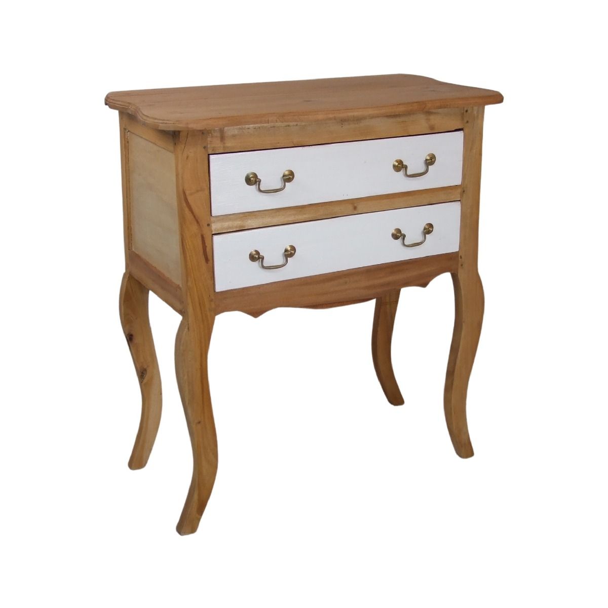 CR Bowral Solid Timber 2 Drawer  Bedside Table