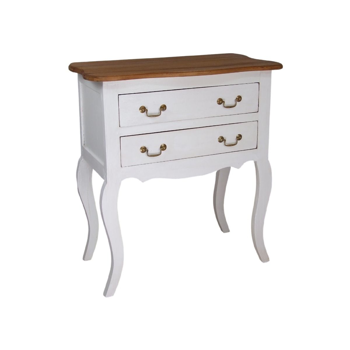 CR Bowral Solid Timber 2 Drawer  Bedside Table