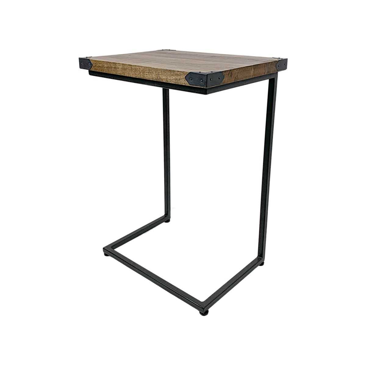 CR Laptop Table with Timber Top & Metal Frame