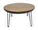 CR Malibu Coffee Table with Timber Top & Metal Legs