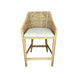 CR Tennessee Timber Frame Rattan Counter Stool