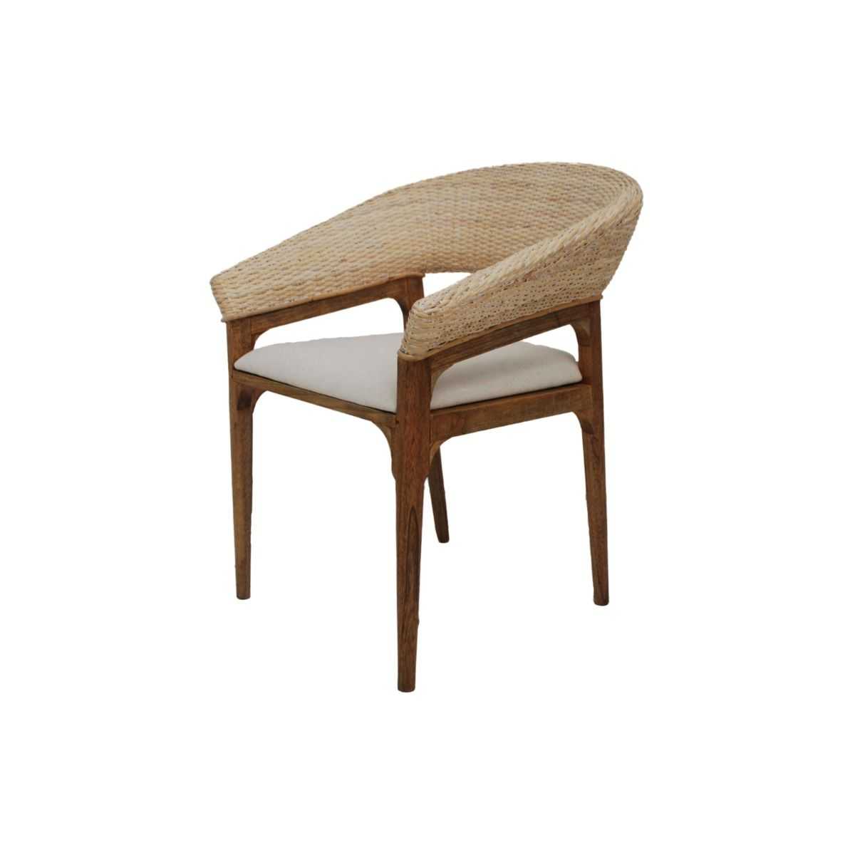 CR Mindi Wood Rattan Amarest Chair